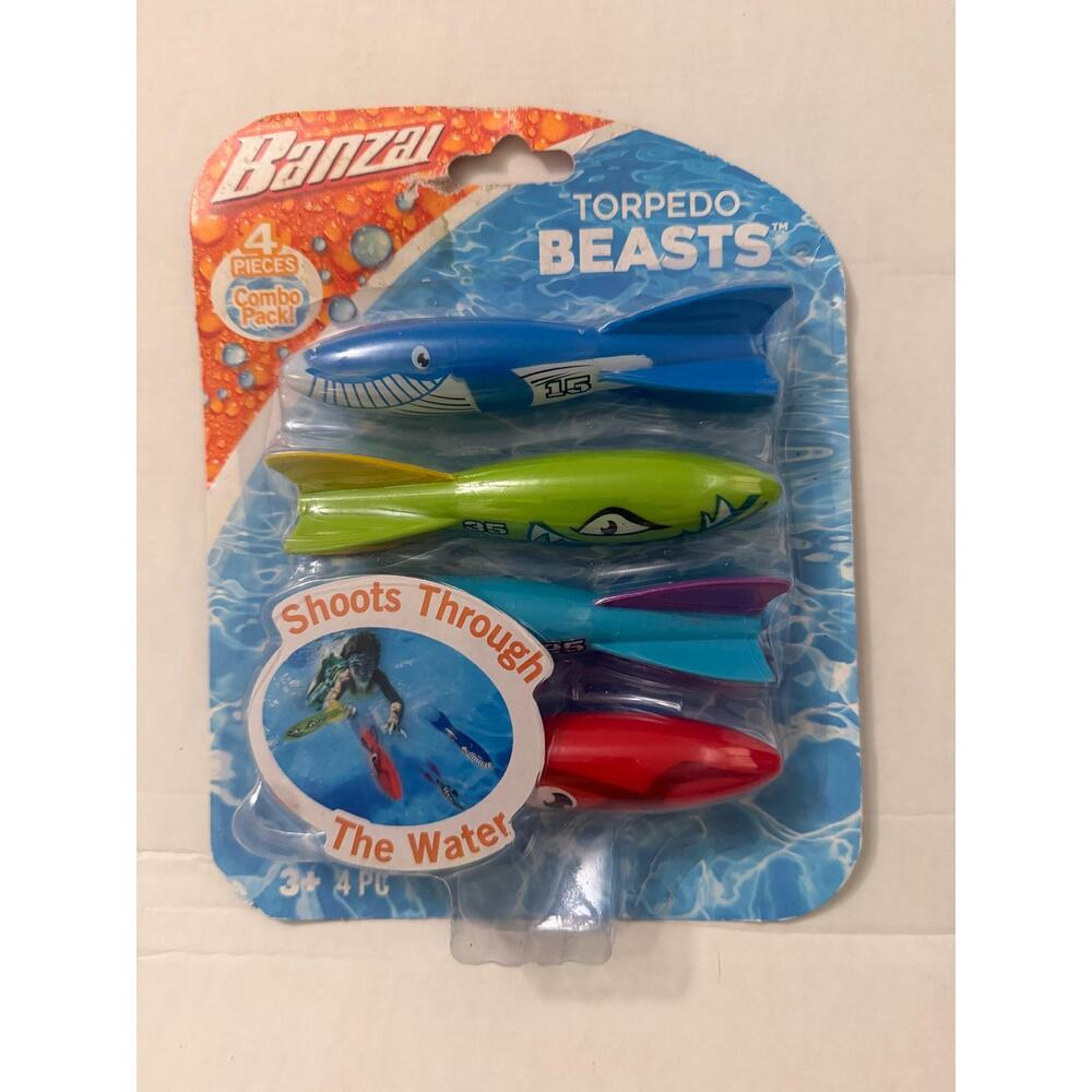 BANZAI Torpedo Beasts Pool Game Sinking Party Water Toy